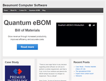Tablet Screenshot of beaumontsoftware.com
